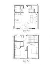 2 Bed 2.5 Bath 105 floor plan